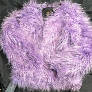 Lavender Faux Fur Jacket
